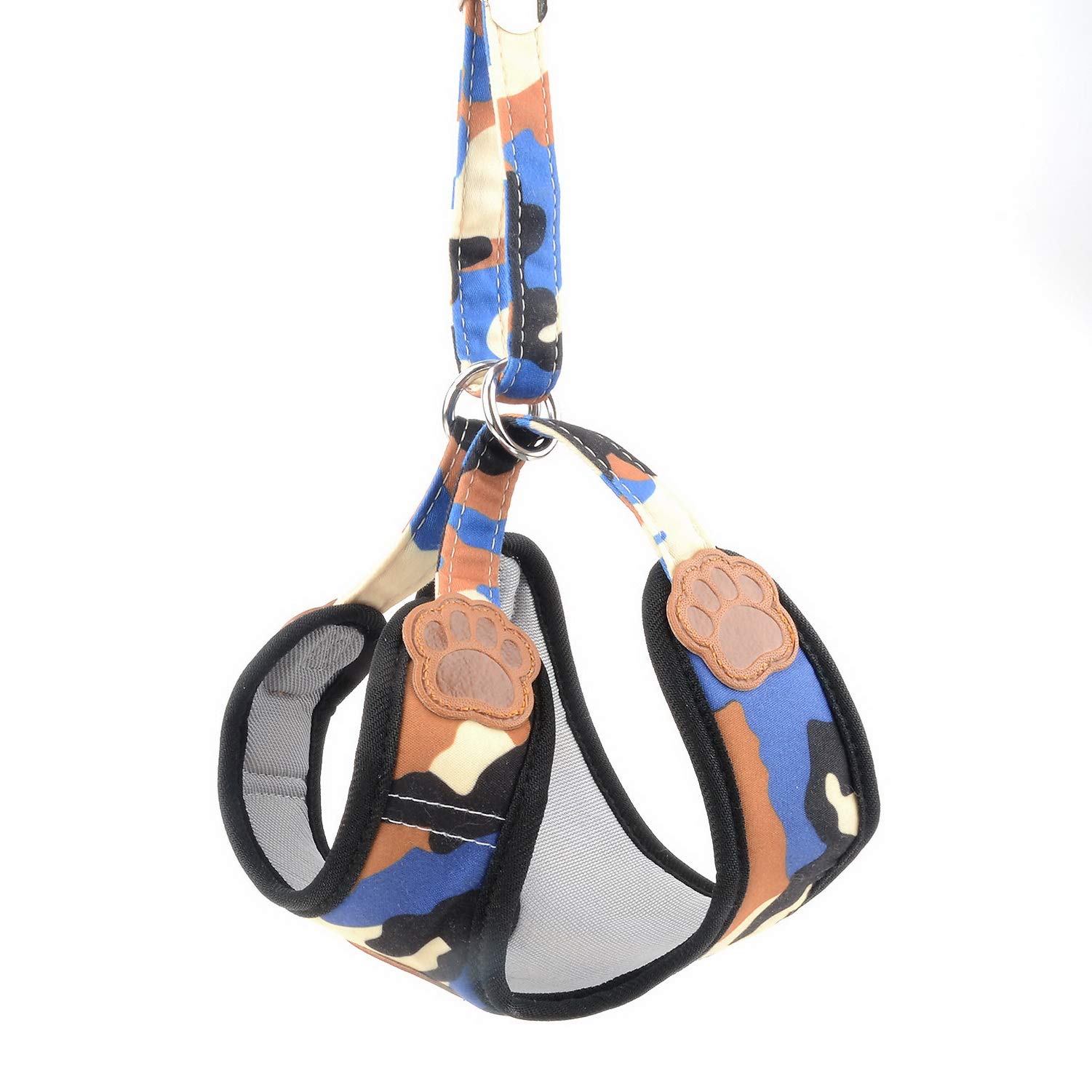 Amazon | ZUNEA 犬 ハーネス 迷彩 小型犬 胴輪 猫用 リード セット